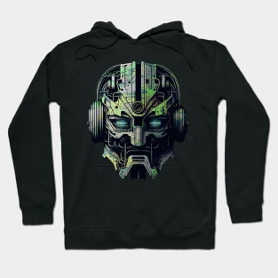 Camo Robot Head Hoodie